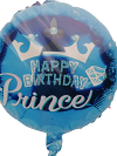 Happy Birthday Folienballon Prince